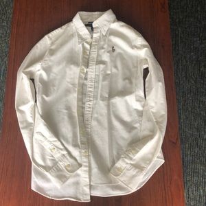 White Ralph Lauren button down